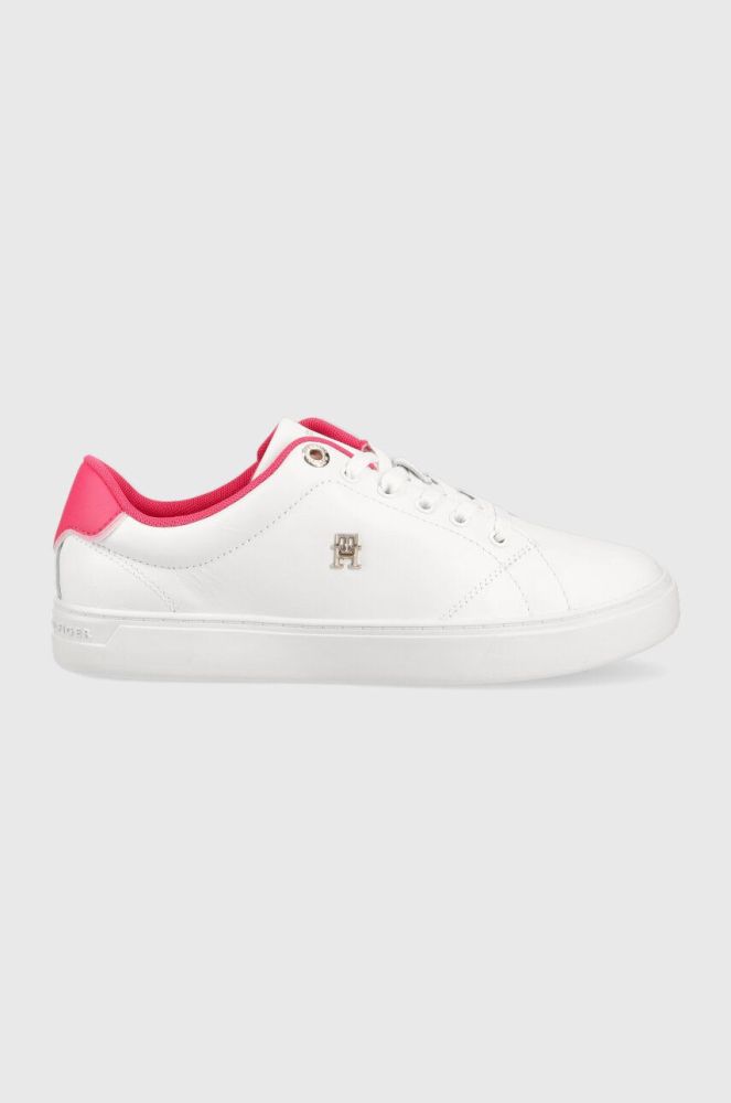 Шкіряні кросівки Tommy Hilfiger ELEVATED ESSENTIAL COURT SNEAKER колір білий FW0FW07377 (3255958)