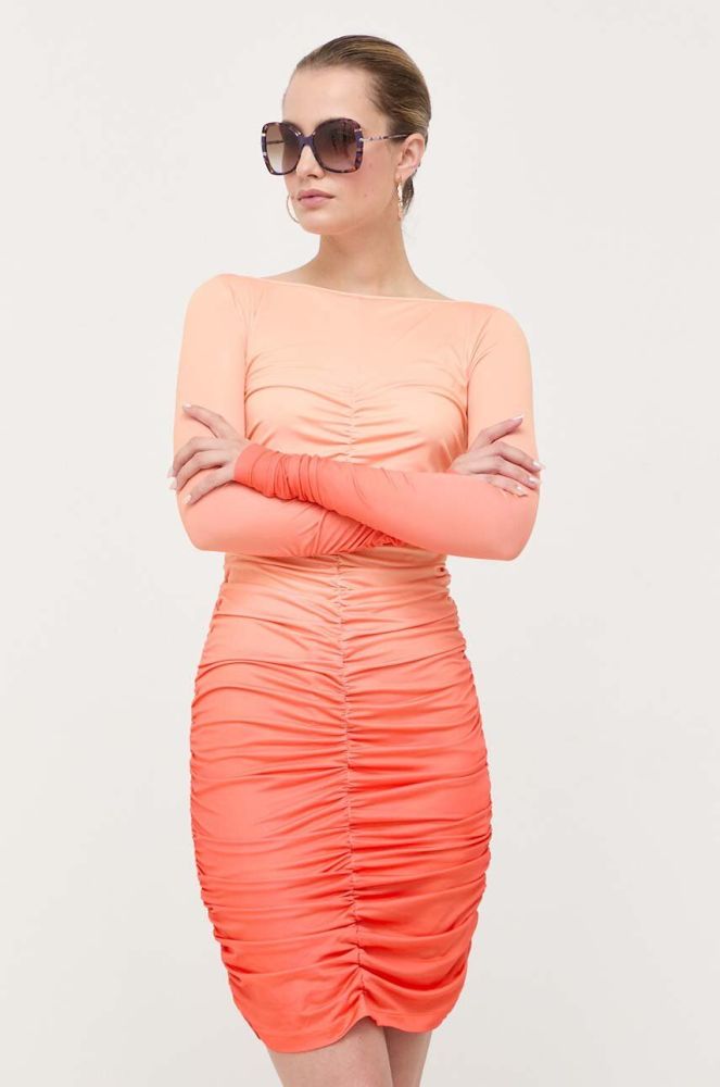 Сукня Patrizia Pepe колір помаранчевий mini облягаюча (3386325)