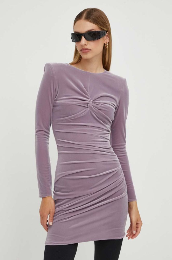 Сукня Elisabetta Franchi колір фіолетовий mini облягаюча (3639221)