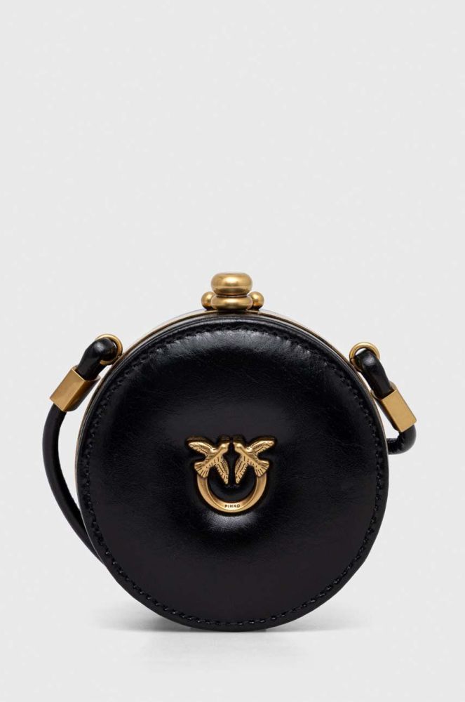 Шкіряна сумочка Pinko колір чорний (3439532)