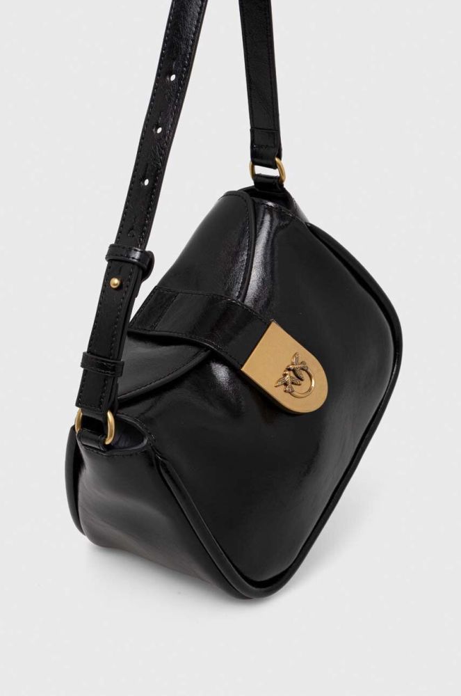 Шкіряна сумочка Pinko колір чорний (3447617)