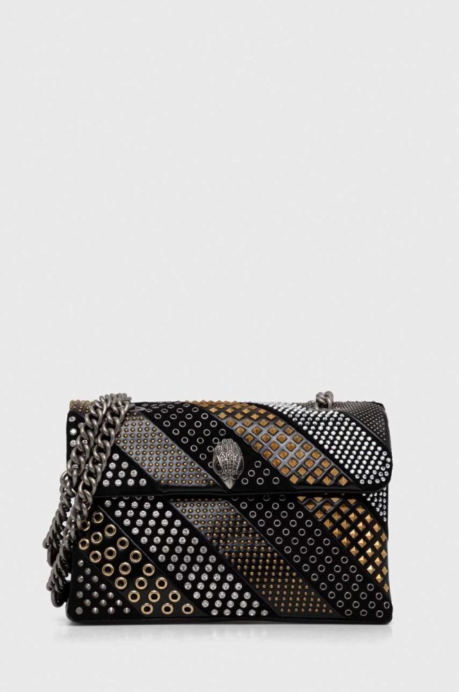 Шкіряна сумочка Kurt Geiger London колір чорний (3619048)