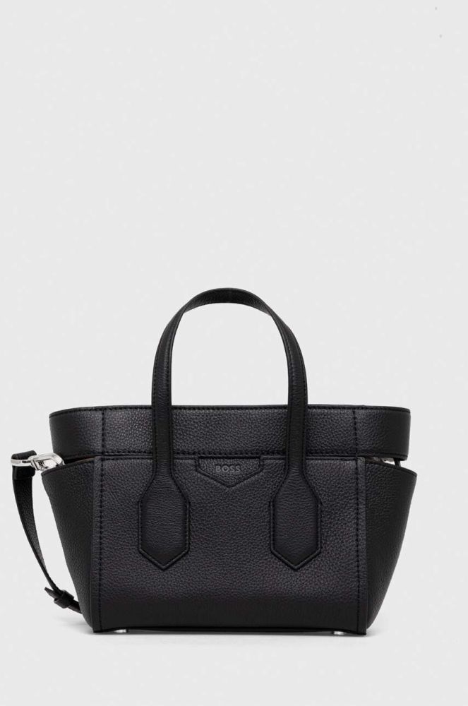 Шкіряна сумочка BOSS колір чорний (3564873)