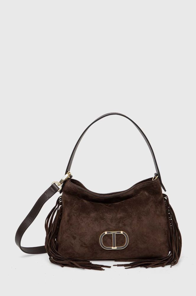 Замшева сумочка Twinset колір коричневий (3501591)