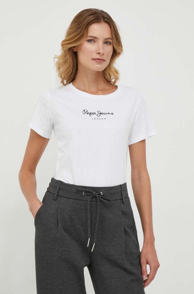 Бавовняна футболка Pepe Jeans колір білий (3564969)