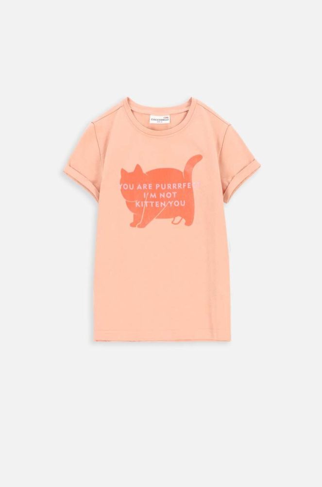 Дитяча футболка Coccodrillo колір рожевий (3619322)