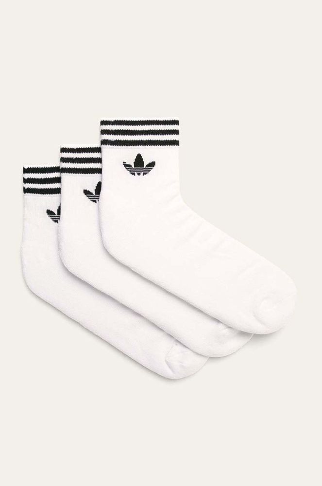 adidas Originals - Шкарпетки (3-pack) EE1152.M-WHT/BLK колір білий