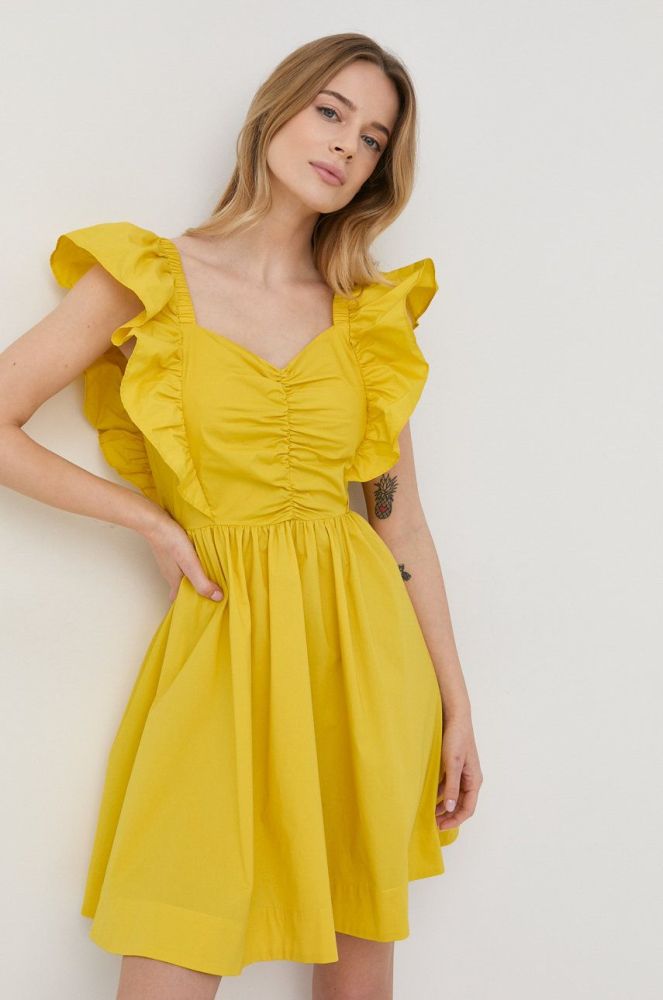 Сукня Twinset колір жовтий mini розкльошена