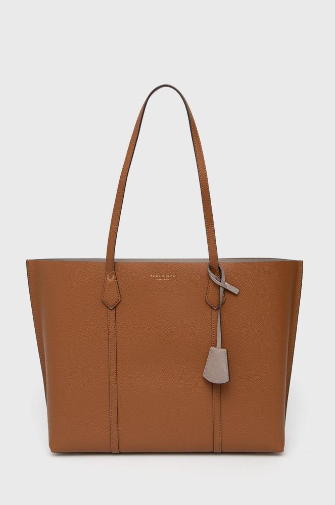 Шкіряна сумочка Tory Burch колір коричневий (2093019)