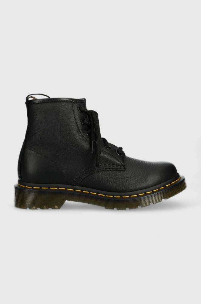 Шкіряні черевики Dr. Martens 101 жіночі колір чорний на платформі DM30700001 DM30700001-Black