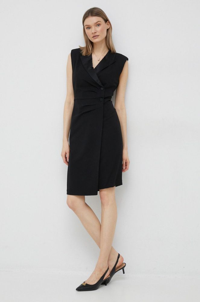 Сукня Dkny колір чорний mini пряма (2909535)