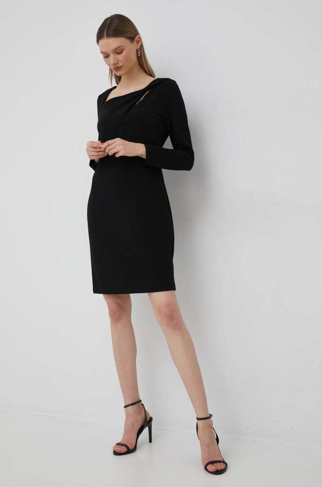 Сукня Dkny колір чорний mini пряма (2915146)