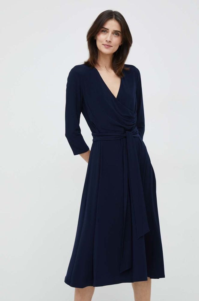 Сукня Lauren Ralph Lauren колір синій mini розкльошена (2891166)