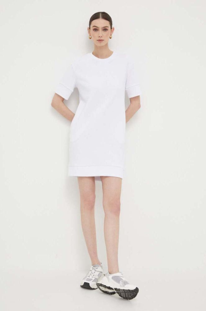 Сукня Armani Exchange колір білий mini пряма