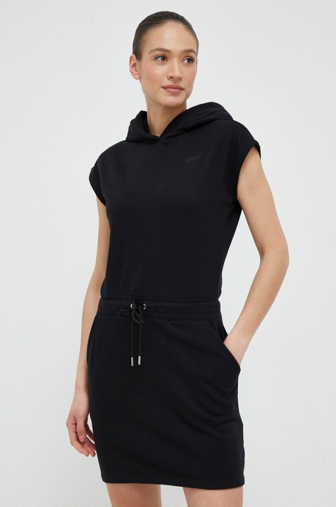 Сукня Dkny колір чорний mini пряма (3212582)