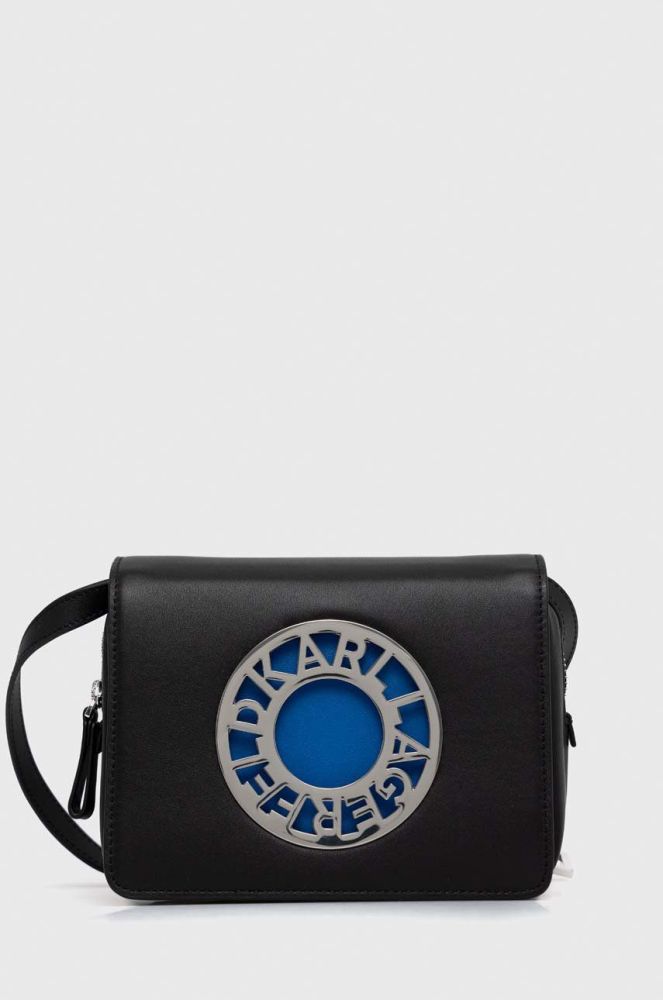 Шкіряна сумочка Karl Lagerfeld колір чорний (2894076)