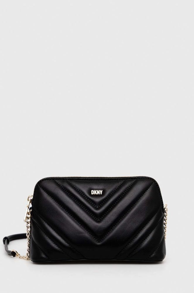 Шкіряна сумочка Dkny колір чорний (2879964)