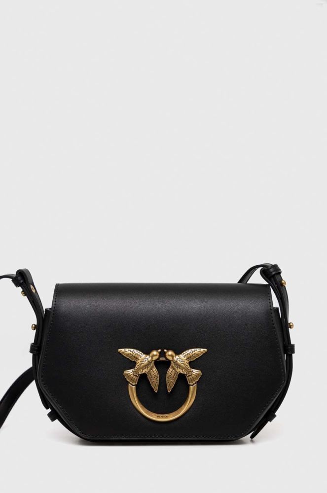 Шкіряна сумочка Pinko колір чорний (2930011)