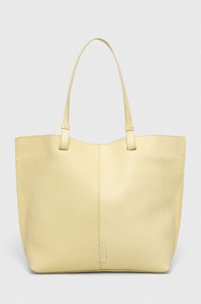 Шкіряна сумочка Marc O'Polo колір жовтий