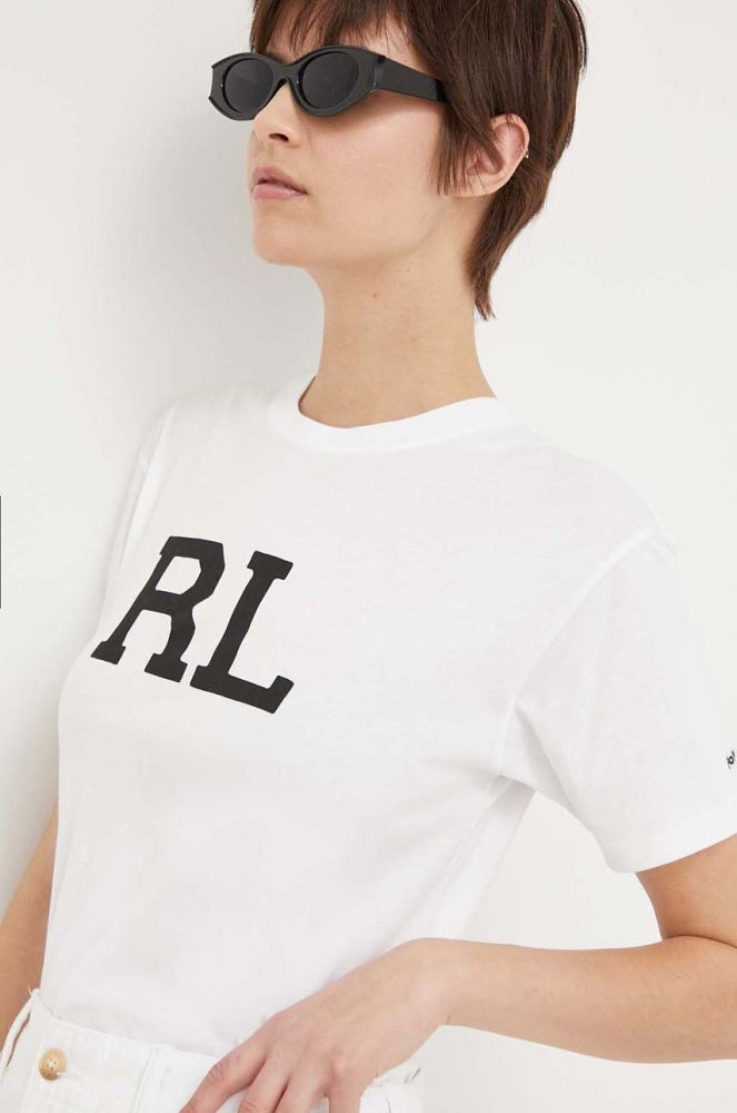 Бавовняна футболка Polo Ralph Lauren колір білий (3157485)