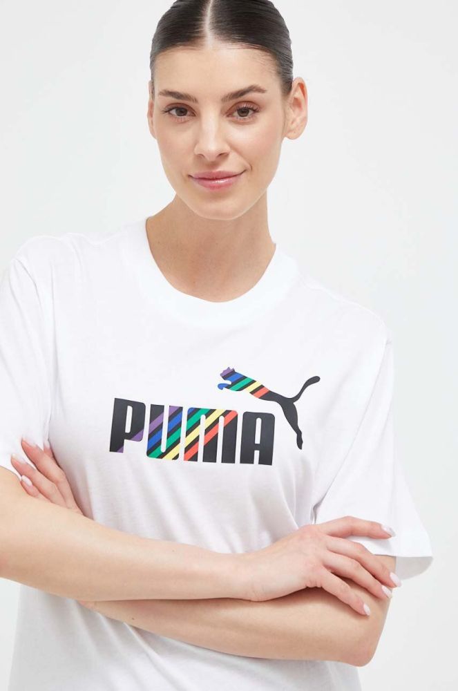 Бавовняна футболка Puma колір білий (3258293)