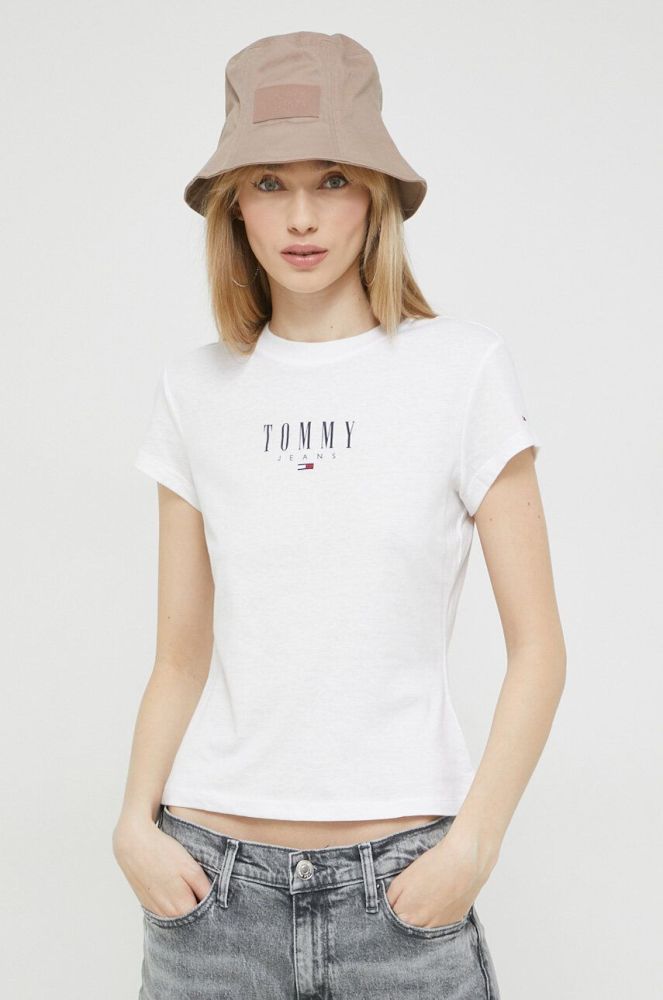 Футболка Tommy Jeans жіночий колір білий (2985865)