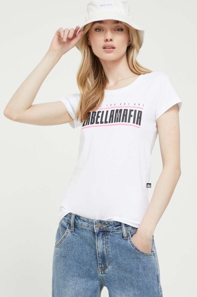 Бавовняна футболка LaBellaMafia колір білий (3251551)