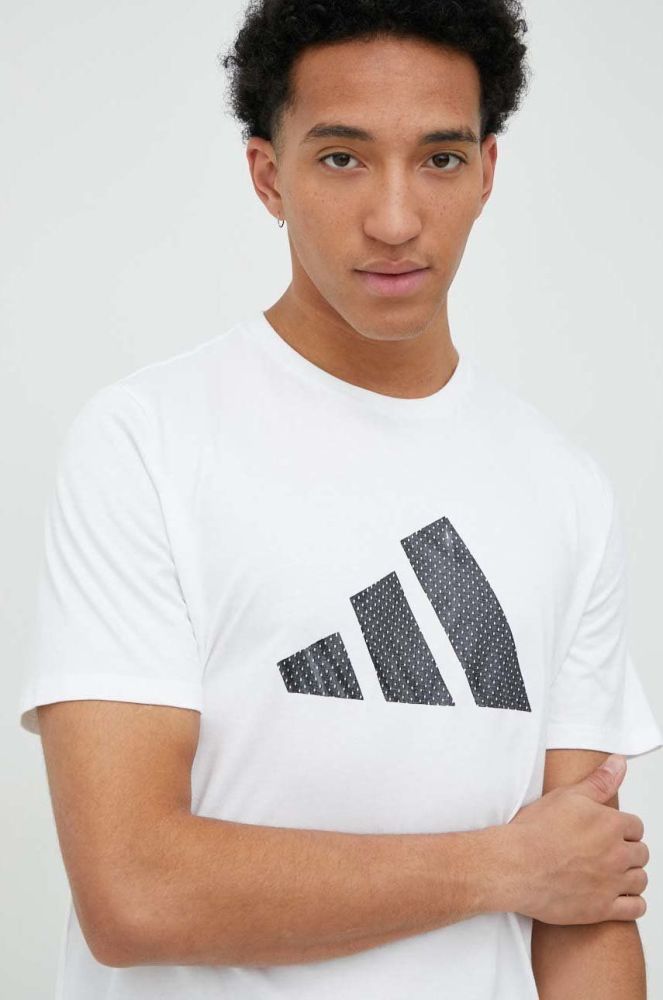 Бавовняна футболка adidas Originals колір білий з принтом (2891740)