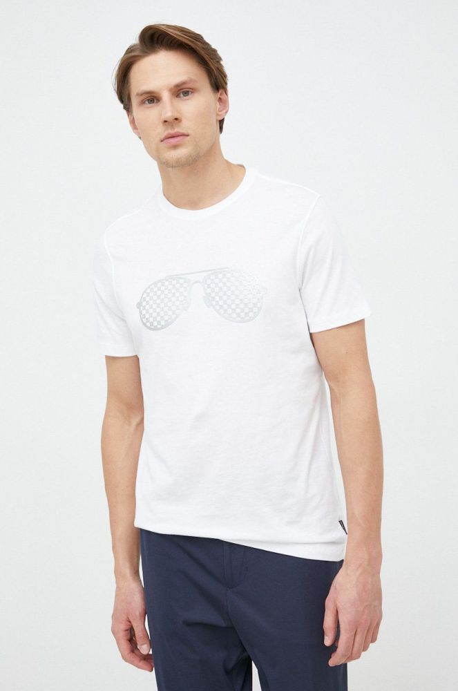 Бавовняна футболка Michael Kors колір білий з принтом (2915499)