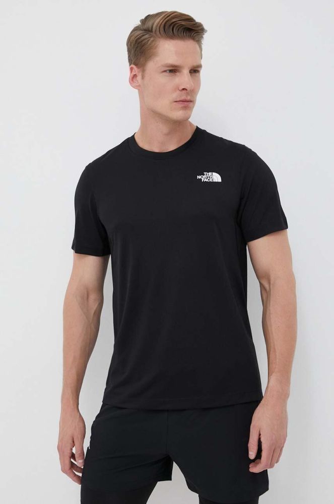 Спортивна футболка The North Face Lightbright колір чорний візерунок