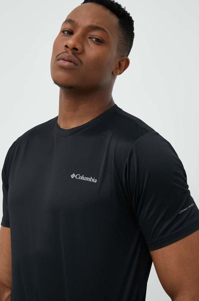 Спортивна футболка Columbia Columbia Hike колір чорний однотонна