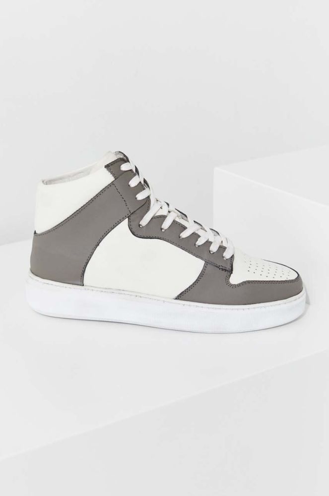 Шкіряні кросівки Answear Lab X Лімітована колекція SISTERHOOD колір сірий