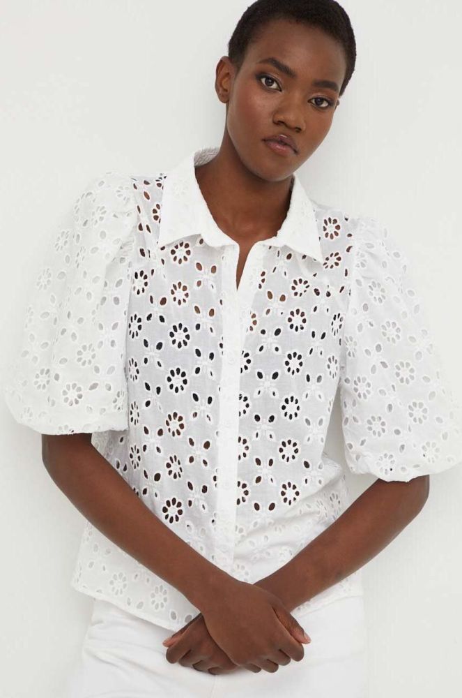 Бавовняна сорочка Answear Lab жіноча колір білий (3273147)