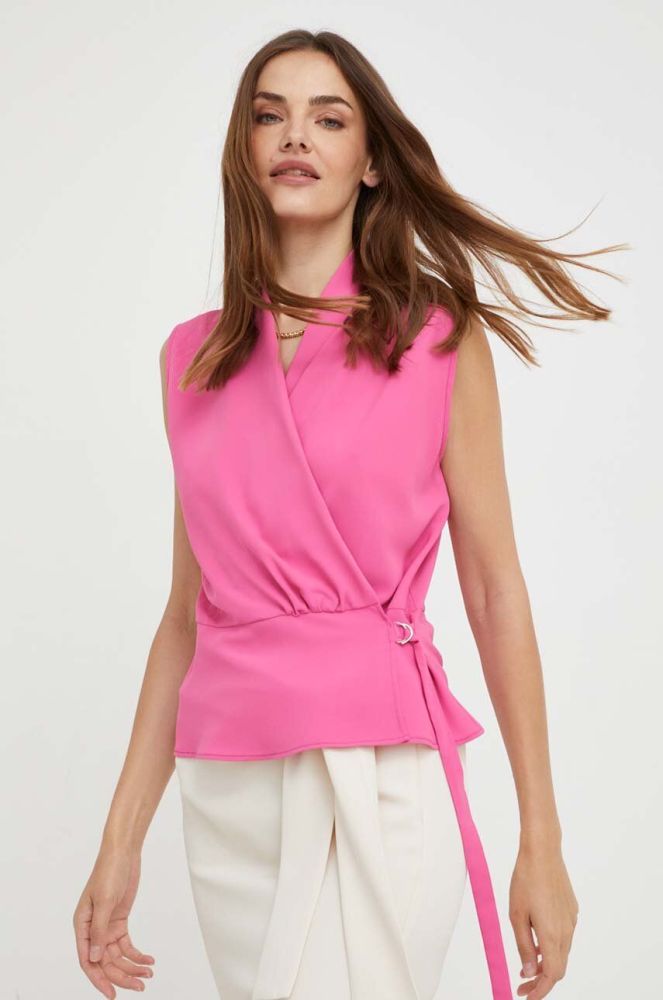 Блузка Answear Lab жіноча колір рожевий однотонна (3373956)