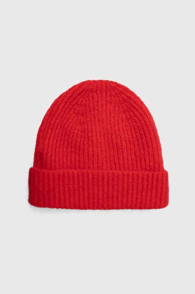 Дитяча шапка з домішкою вовни Answear Lab колір червоний