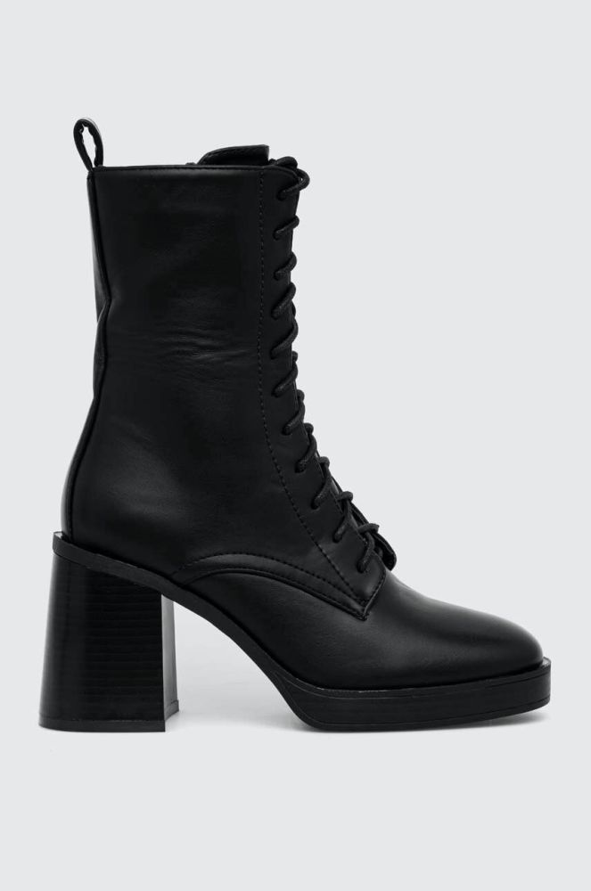 Черевики Answear Lab жіночі колір чорний каблук блок (3548466)