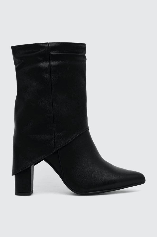 Черевики Answear Lab жіночі колір чорний каблук блок (3548514)