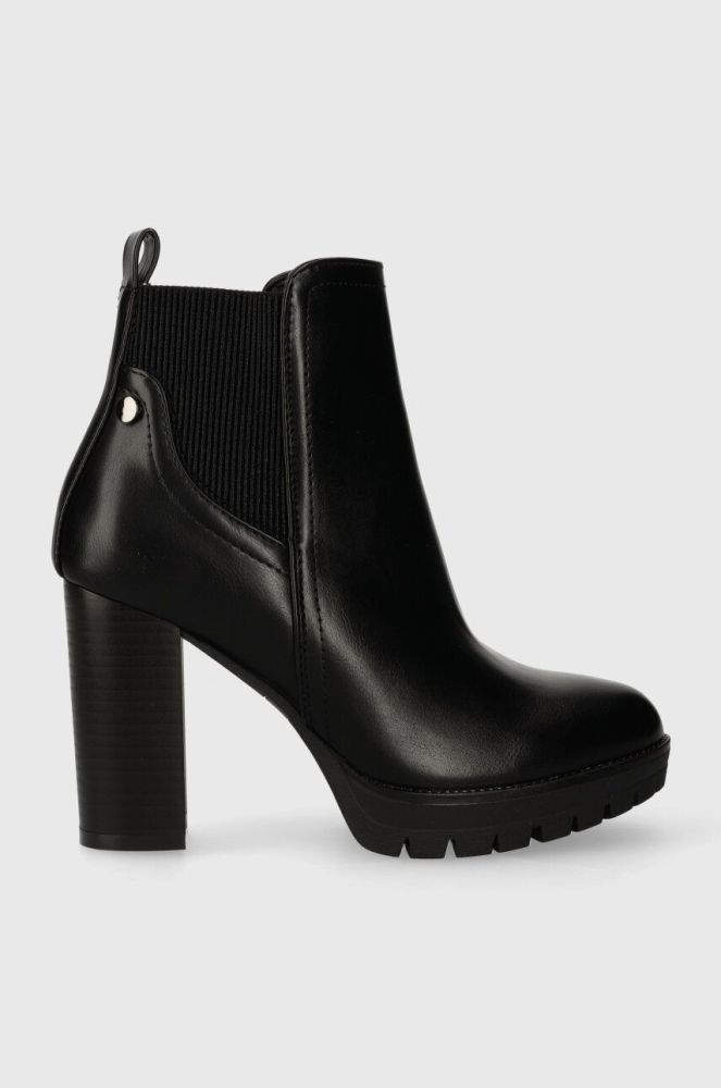 Черевики Answear Lab жіночі колір чорний каблук блок (3551859)