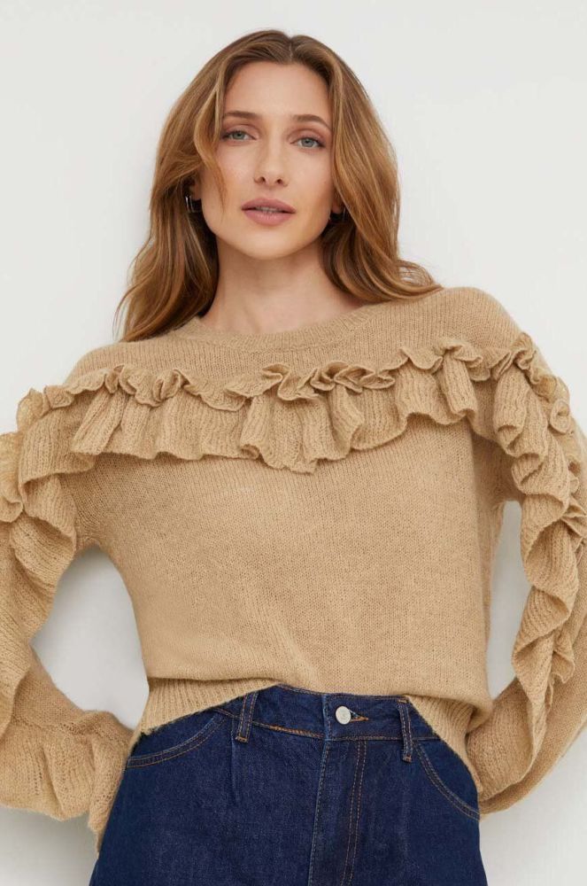 Вовняний светр Answear Lab жіночий колір коричневий
