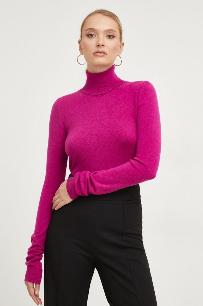 Светр Answear Lab жіночий колір рожевий легкий гольф (3652193)