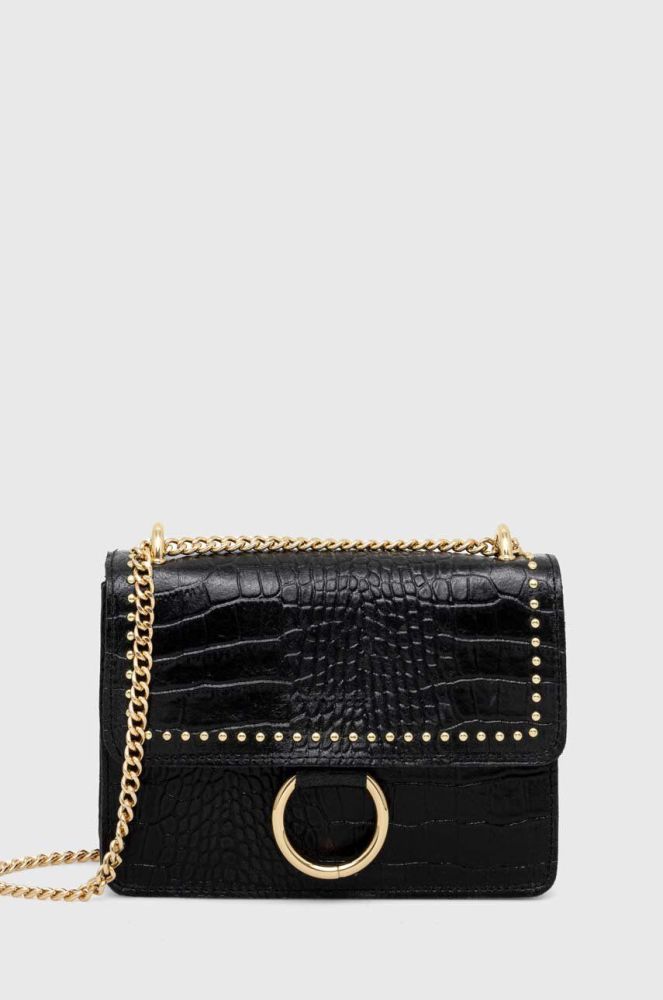 Шкіряна сумочка Answear Lab колір чорний (3490833)
