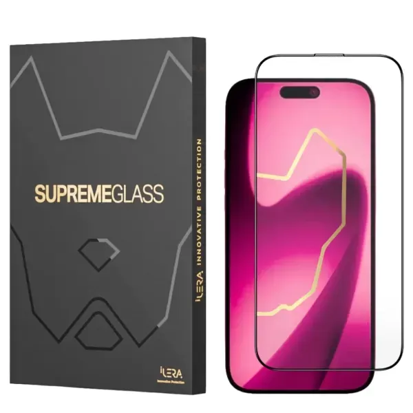 Захисне скло iLera DeLuxe Original Glass Black для iPhone 17 Pro Max (ILFCDL17PrMx)