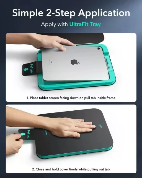 Захисне скло з аплікатором ESR UltraFit Armorite Screen Protector (2 шт.) для iPad 11” A16 (2025) | iPad 10.9” A14 (2022) (1E11900201) фото 3