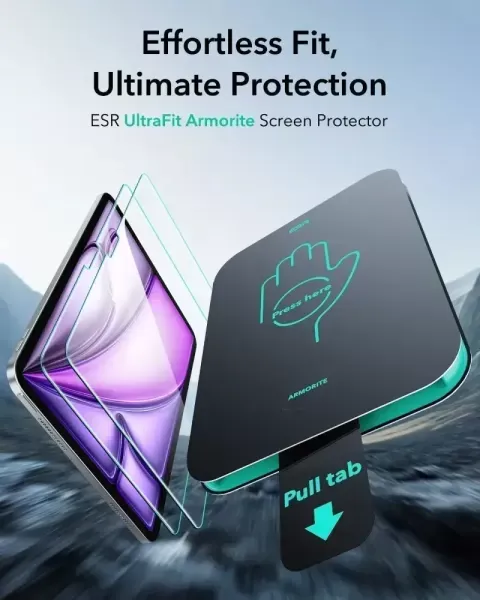 Захисне скло з аплікатором ESR UltraFit Classic Screen Protector (2 шт.) для iPad Pro 13” M5 | M4 (2025 | 2024) (1E12700102) фото 2