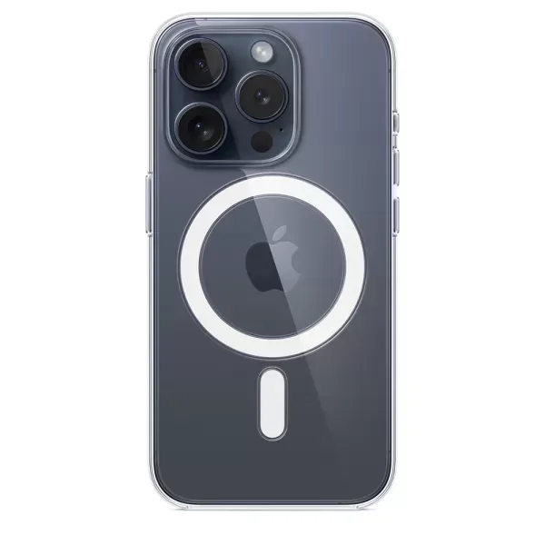 Оригінальний прозорий чохол Apple Clear Case with MagSafe для iPhone 15 Pro (MT223) фото 2