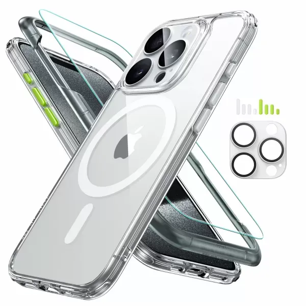 Чохол зі склом ESR Classic Pro Case (HaloLock) Set Clear для iPhone 15 Pro (1A7230603)