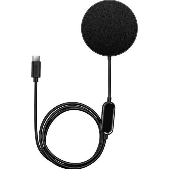 Бездротовий зарядний пристрій Baseus Simple Mini2 Magnetic Wireless Charger 15W Black (CCJJ010001) фото 3