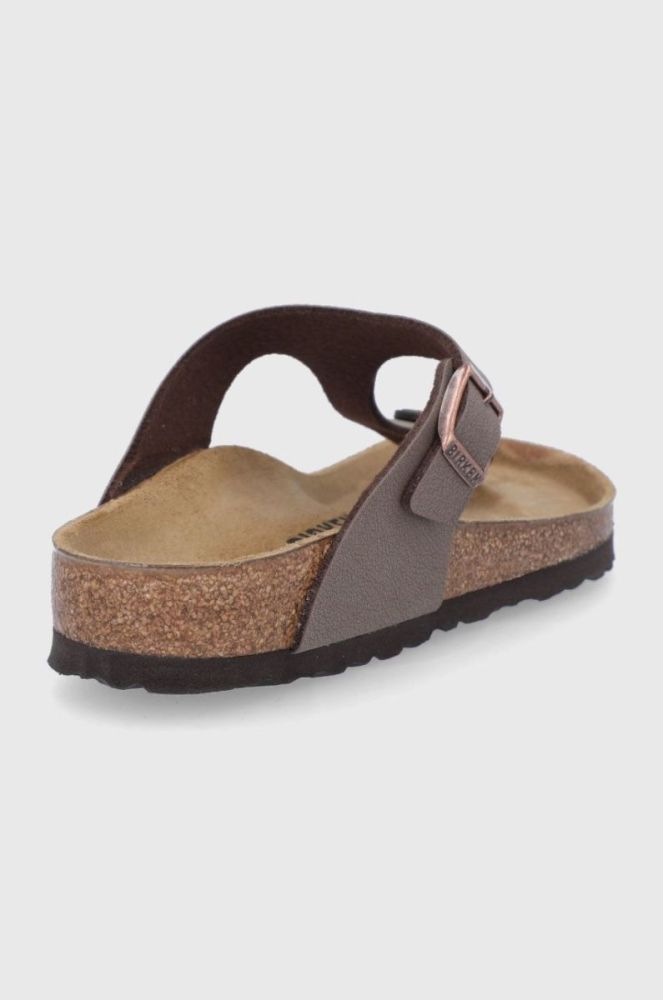 В'єтнамки Birkenstock Gizeh жіночі колір коричневий на плоскому ходу Regular Width 43751-Mocca фото 3