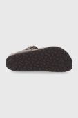 В'єтнамки Birkenstock Gizeh жіночі колір коричневий на плоскому ходу Regular Width 43751-Mocca