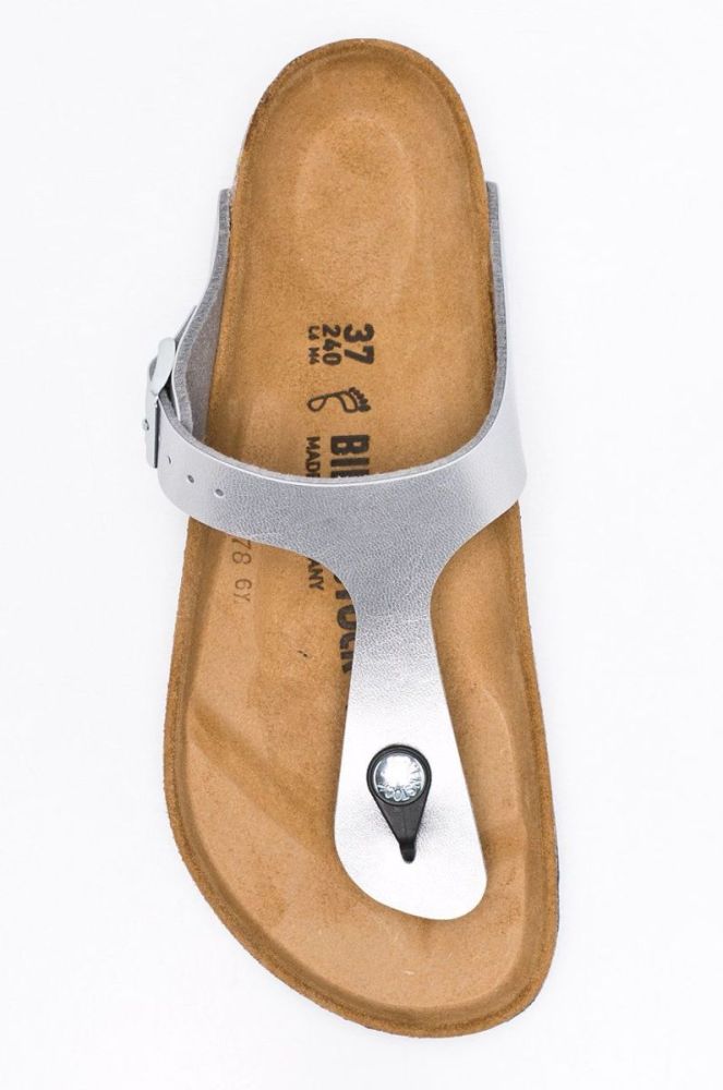 Birkenstock - В'єтнамки Gizeh Bs Regular Width 043851-Silver колір срібний фото 5